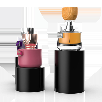 Crimp Cylindrical Perfume Glass Bottle 30ml 50ml 100ml