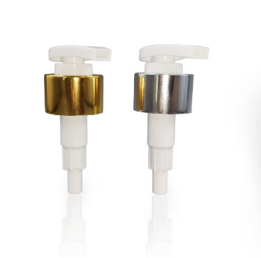 Aluminum Surface PP Lotion Pump  With Screw Cap