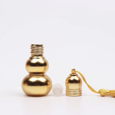 Customize  6ml Empty Golden UV Glass Perfume Roller Ball Bottle