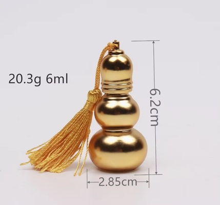 Customize  6ml Empty Golden UV Glass Perfume Roller Ball Bottle