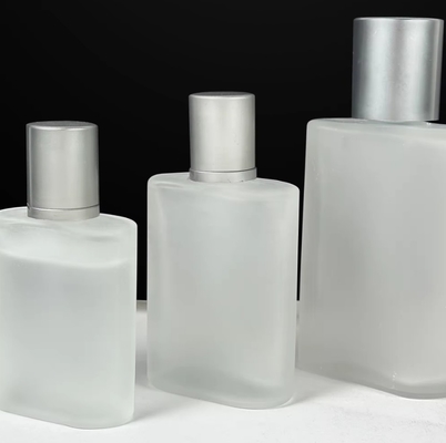 Luxury Perfume Glass Bottle 30ml 50ml 100ml Frosted Spray Perfume Bottles