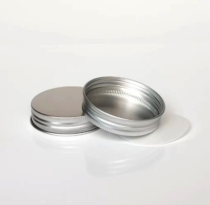 64*15 Aluminum Cap Plastic Glass Bottle With Round Metal Screw Cap Cosmetic Wide Mouth Cap