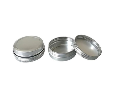30g 52*22 Silver Round Threaded Aluminum Box Sealed Aluminum Box