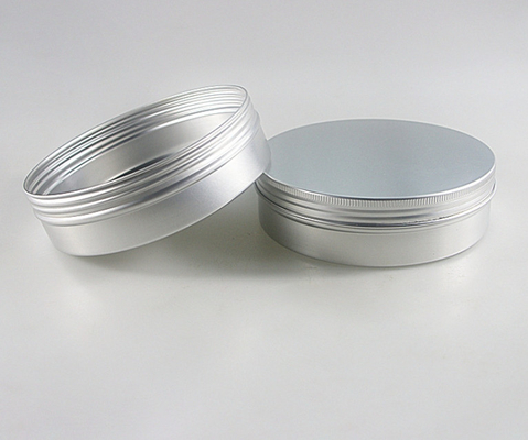 300ml 135*38 Silver Round Threaded Aluminum Box Tea Biscuit Snacks Sealed Packaging Box