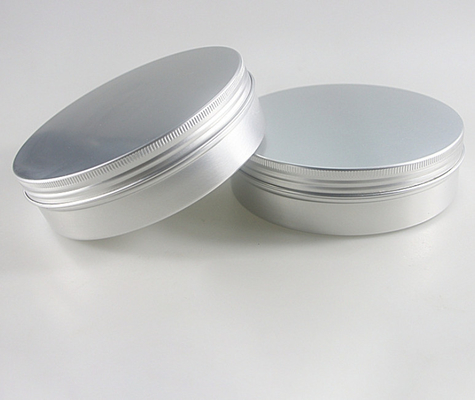 300ml 135*38 Silver Round Threaded Aluminum Box Tea Biscuit Snacks Sealed Packaging Box