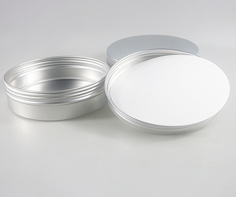 300ml 135*38 Silver Round Threaded Aluminum Box Tea Biscuit Snacks Sealed Packaging Box