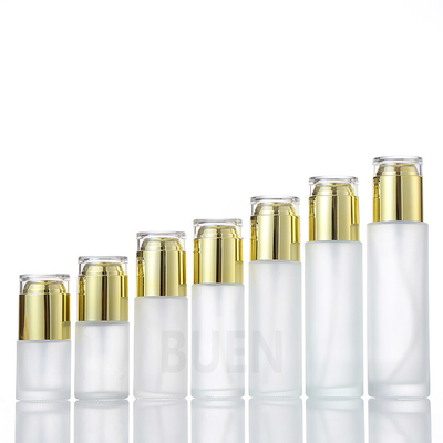 Custom Eco Friendly Cosmetic Glass Bottle 120ml Skin Care Empty Lotion Jars