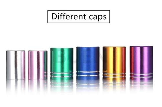 Round Mini Roll On Perfume Bottles With Stainless Steel Roller
