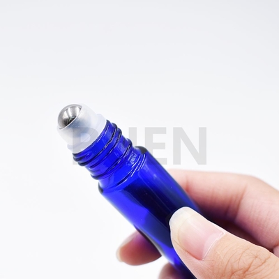 Round Mini Roll On Perfume Bottles With Stainless Steel Roller