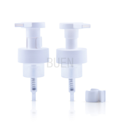Cosmetic Lid Switch Foaming Hand Pump For PET Bottle 0.8cc