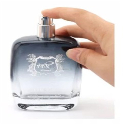 Buen Glass Perfume Spray Bottle Black Plastic Cap , Empty Designer Perfume Bottles