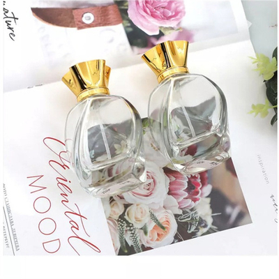 360 Degree Rotation Portable Perfume Bottle With Golden Plastic Cover Bayonet