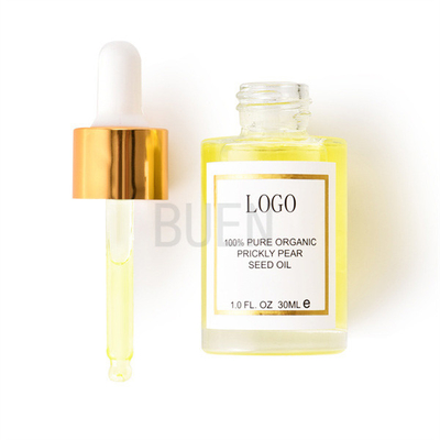 Flat Shoulder Liquid Glass Dropper Bottle With Soft Rubber Head