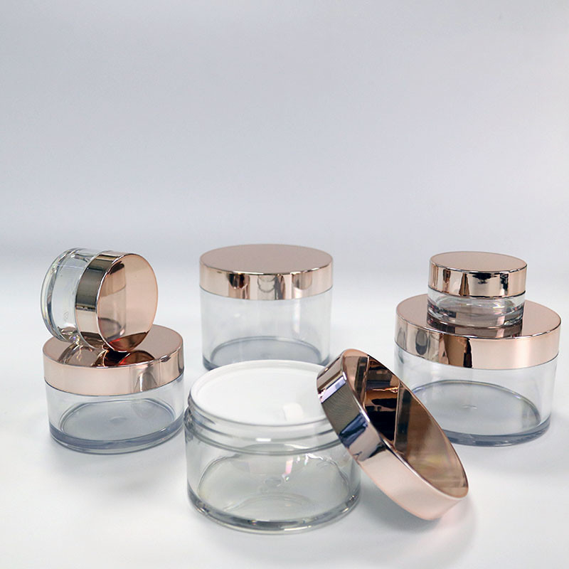 Empty Refillable Screw Cap Glass Cosmetic Jars Customized Logo 5g 10g 15g 30g 50g 80g 100g 200g