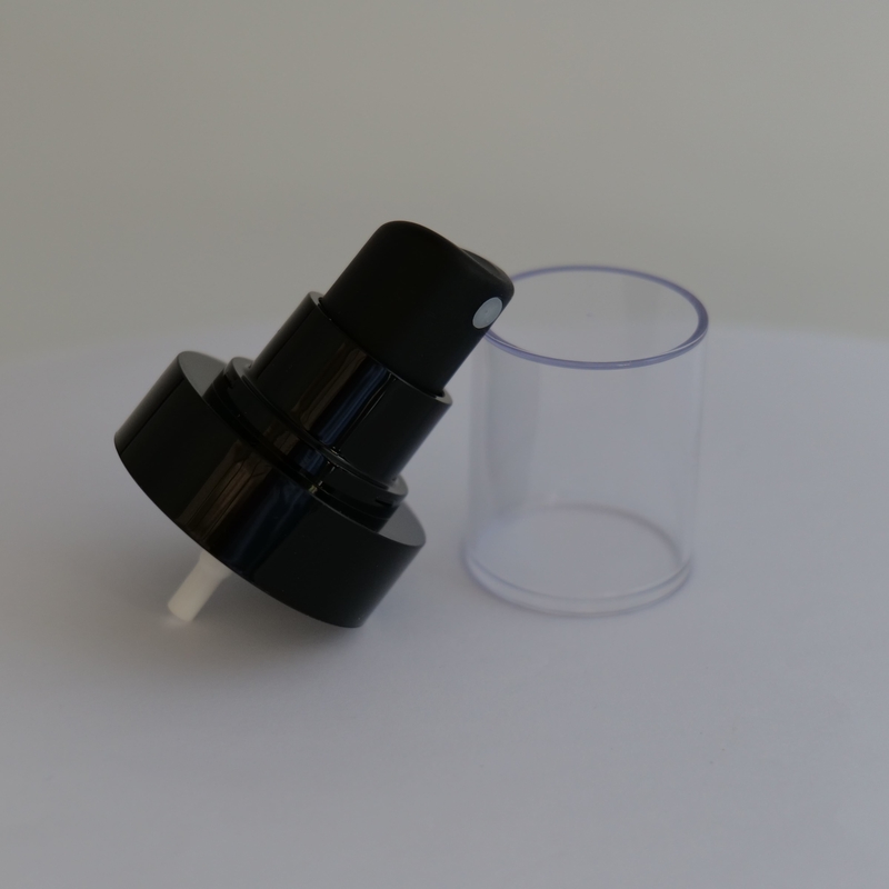 Round Design Plastic Lotion Pump Plastic PP Material 1.4cc - 1.6cc Discharge Rate