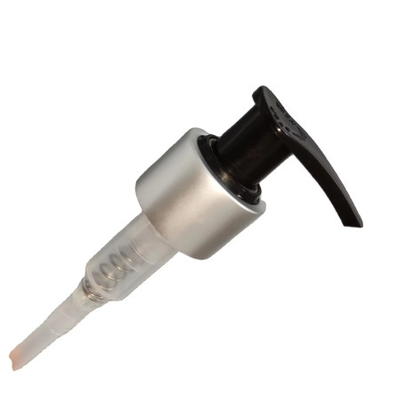 Left-Right Lock Hand Press Dispenser Lotion Shampoo Cream Pump  With Silver Smooth Closure Pumps