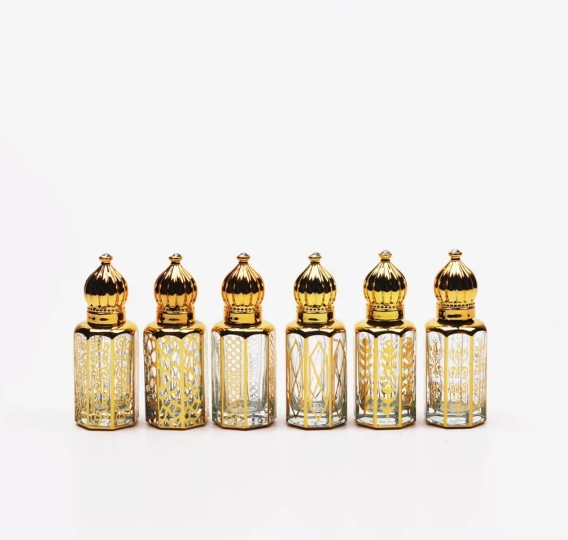 High Quality Wholesale New Elegant Empty Glass Bottle Label For Roll On Perfumes 12ml