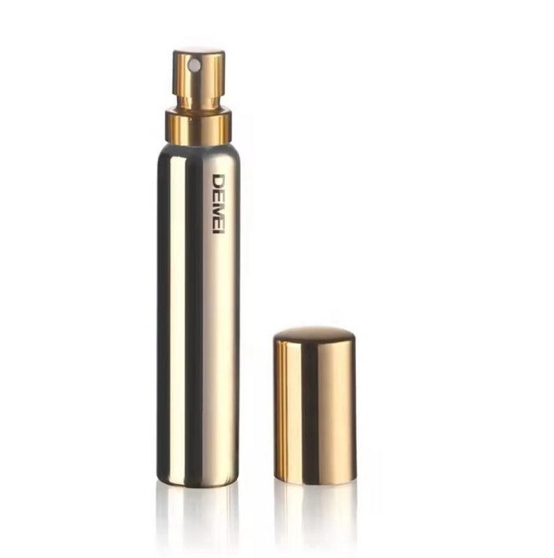 10ml 15ml 20ml Luxury Gold Glass Perfume Spray Bottles Packaging With Gold Aluminium Crimp Sprayer