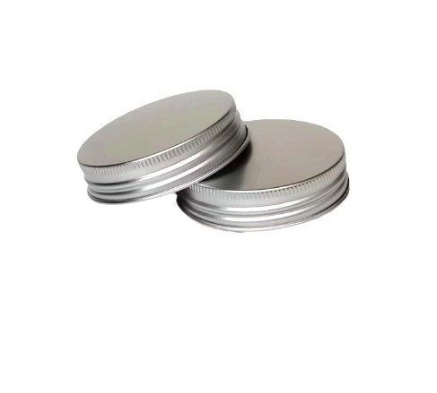 64*15 Aluminum Cap Plastic Glass Bottle With Round Metal Screw Cap Cosmetic Wide Mouth Cap