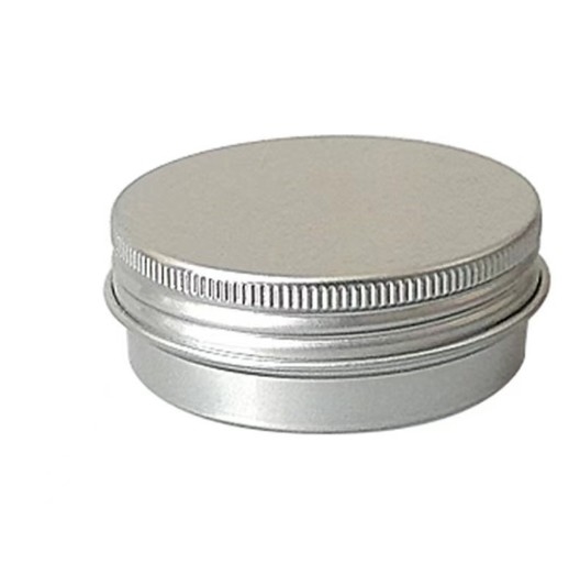 30g 52*22 Silver Round Threaded Aluminum Box Sealed Aluminum Box