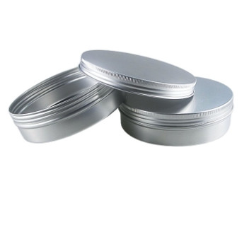 300ml 135*38 Silver Round Threaded Aluminum Box Tea Biscuit Snacks Sealed Packaging Box