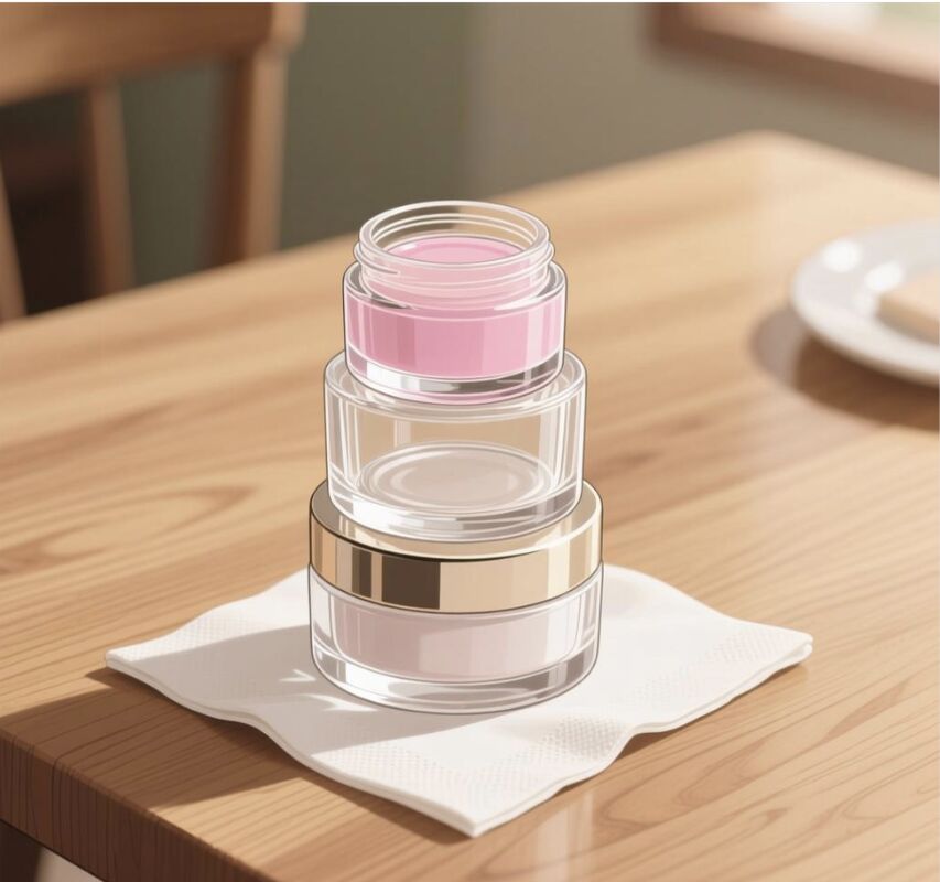 Leakproof Glass Cosmetic Jars Ecofriendly Reusable Glass Cosmetic Jars Custom Logo Printing Option Suitable for Skincare