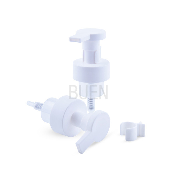 Cosmetic Lid Switch Foaming Hand Pump For PET Bottle 0.8cc