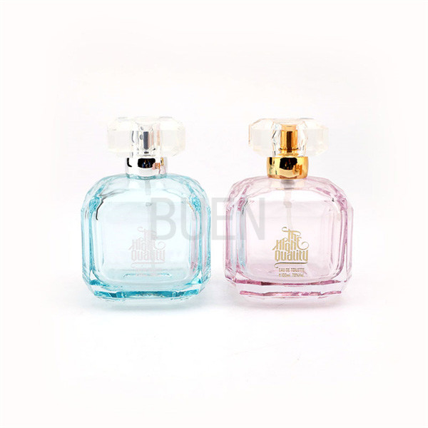 Essential Oil Glass Perfume Bottle Anodized Aluminum Nozzle，Empty Perfume Bottles 100ml