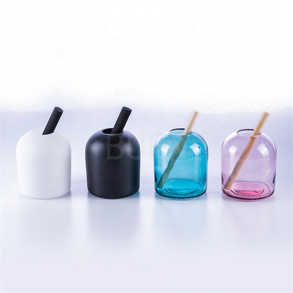Cosmetic Empty Glass Aroma Diffuser Bottle With Reed  Sticks
