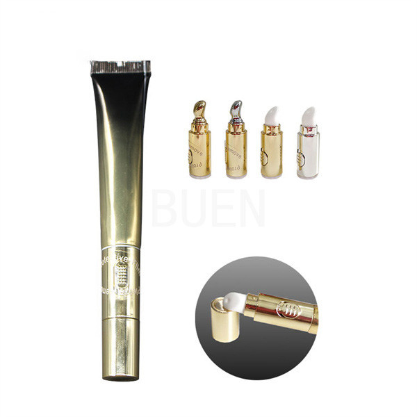 Eye Cream Custom Cosmetic Tubes Packaging Vibration With Metal Applicator