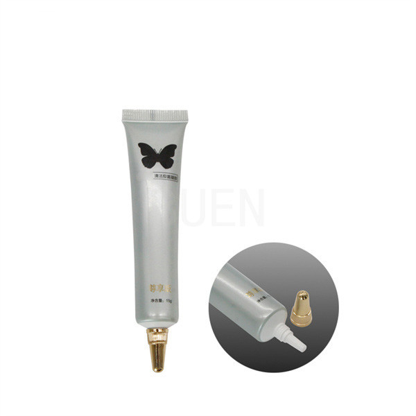 Gloss Cosmetic Squeeze Tubes Hot Stamping 15ml With Needle Nose Applicator