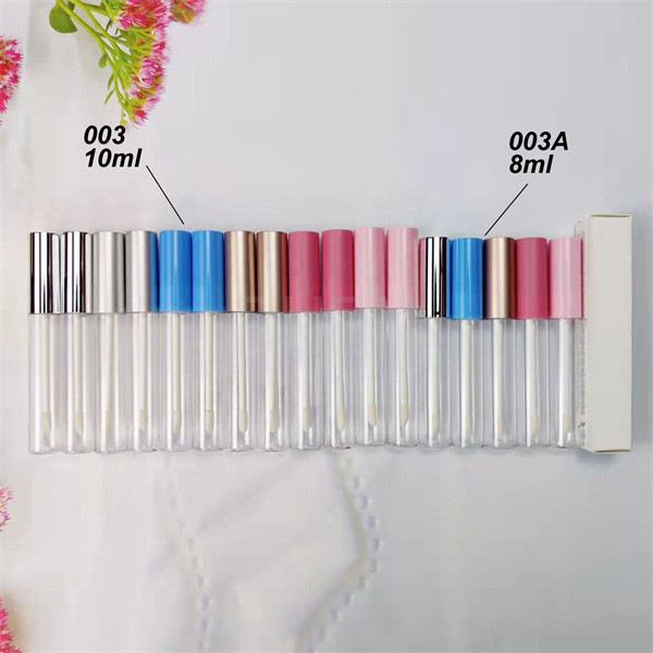 Vegan Cruelty Free Clear Lip Gloss Tube UV Coating Seamless 10ml